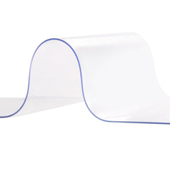 Strip Curtain, 213.4 cm Height x 122 cm Width, 2 mm Thickness, 8PCS Clear PVC Strip Door Curtain, Freezer Curtain, Plastic Door Strips for Walk in Freezers, Cooler, Warehouse, with 50% Overlap