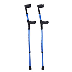 Forearm Crutches for Adults, 11-Level Height Adjustable Walking Crutches with 4-Level Upper Cuff, Lightweight Aluminum Medical Support Crutches for Leg Injury Surgery Disabled, 1 Pair (350LBS)