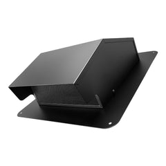 149 mm Hooded Wall Vent Cover SPCC Steel Roof Exhaust 1 Pack Black