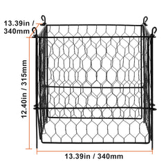 4 Pack Plant Protector from Animals, 13.4'' x 13.4'' Chicken Wire Plant Protector, Plant Cages for Outdoor Plants, Flowers & Vegetables, Keeps Bunny Chicken Squirrels Out, 16pcs Metal Mesh