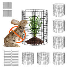 6 Pack Plant Protector from Animals, 320mm Dia. x 355mm H Chicken Wire Plant Protector, Plant Cages for Outdoor Plants, Flowers & Vegetables, Keeps Bunny Chicken Squirrels Out, 18pcs Metal Mesh
