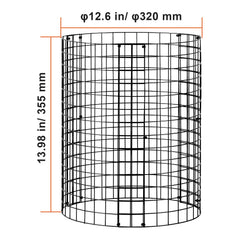 6 Pack Plant Protector from Animals, 320mm Dia. x 355mm H Chicken Wire Plant Protector, Plant Cages for Outdoor Plants, Flowers & Vegetables, Keeps Bunny Chicken Squirrels Out, 18pcs Metal Mesh