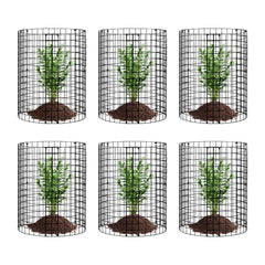 6 Pack Plant Protector from Animals, 320mm Dia. x 355mm H Chicken Wire Plant Protector, Plant Cages for Outdoor Plants, Flowers & Vegetables, Keeps Bunny Chicken Squirrels Out, 18pcs Metal Mesh