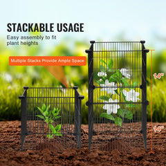 5 Pack Plant Protector from Animals, 390 mm x 390 mm Chicken Wire Plant Protector, Plant Cages for Outdoor Plants, Flowers & Vegetables, Keeps Bunny Chicken Squirrels Out, 20pcs Metal Mesh