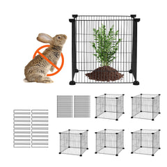 5 Pack Plant Protector from Animals, 390 mm x 390 mm Chicken Wire Plant Protector, Plant Cages for Outdoor Plants, Flowers & Vegetables, Keeps Bunny Chicken Squirrels Out, 20pcs Metal Mesh
