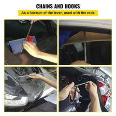 Rods Dent Puller Stainless Steel Paintless Repair Kits Hail Removal 20PCS