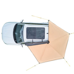 270 Degree Awning, 4.9 ㎡ Driver Side Vehicle Awning, Waterproof UV50+ Car Side Awnings with Carry Bag, All-Weather Free-Standing Overland Awnings Car Shelter for SUV Van Truck Camping