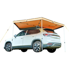 270 Degree Awning, 4.9 ㎡ Driver Side Vehicle Awning, Waterproof UV50+ Car Side Awnings with Carry Bag, All-Weather Free-Standing Overland Awnings Car Shelter for SUV Van Truck Camping