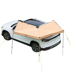 270 Degree Awning, 4.9 ㎡ Driver Side Vehicle Awning, Waterproof UV50+ Car Side Awnings with Carry Bag, All-Weather Free-Standing Overland Awnings Car Shelter for SUV Van Truck Camping