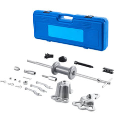 9-Way Slide Hammer Puller Set, 15PCS Front Wheel Hub Bearing Remover & Rear Wheel Axle Hub Dent Shaft Puller Tool Kit, Axle Bearing Puller Tool Kit and Slide Hammer Remover Set with Carry Box
