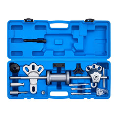 9-Way Slide Hammer Puller Set, 15PCS Front Wheel Hub Bearing Remover & Rear Wheel Axle Hub Dent Shaft Puller Tool Kit, Axle Bearing Puller Tool Kit and Slide Hammer Remover Set with Carry Box