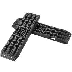 2PCS Traction Boards with PP for Mud Snow Sand Storage Bag Long Black