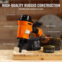 MCN70 Coil Siding Nailer 45mm to 70mm 15 Degree Pneumatic Nail Gun