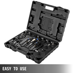 Pneumatic Air Pressure Bleeder, Brake Pressure Bleeding Tool Portable Brake and Clutch Bleeder Valve System Kit Garage Workshop Mechanics Brake Oil and Fluid Extractor Bleeder Tool