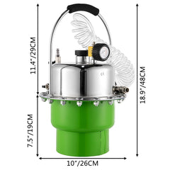 Pneumatic Air Pressure Bleeder, Brake Pressure Bleeding Tool Portable Brake and Clutch Bleeder Valve System Kit Garage Workshop Mechanics Brake Oil and Fluid Extractor Bleeder Tool