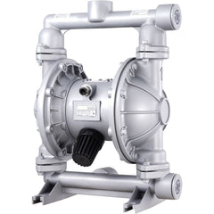 Air Operated Double Diaphragm Pump, 44GPM, Max 115PSI Air Waste Oil Pneumatic Transfer Pump with 2 Extra Diaphragms, 3.8cm Inlet & Outlet Aluminum Alloy Diaphragm Pump for Diesel Grease Oil