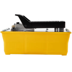 Air Hydraulic Pump, 10,000 PSI Hydraulic Foot Pump, 0.6 Gal Reservoir Foot Operated Air/Hydraulic Pump, with Hose and Spray Gun for Heavy Machinery Rigging, Auto Repair, Auto Body Frame Machines