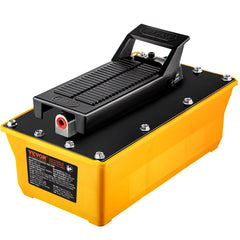 Air Hydraulic Pump, 10,000 PSI Hydraulic Foot Pump, 0.6 Gal Reservoir Foot Operated Air/Hydraulic Pump, with Hose and Spray Gun for Heavy Machinery Rigging, Auto Repair, Auto Body Frame Machines