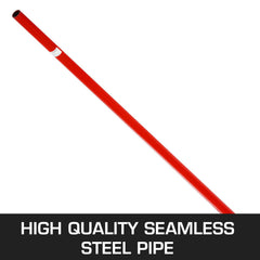 Prylever Bar 3T Capacity Steel Pry Lever Bar Heavy Duty with Wheels Prylever with 1.8 m Length Handle