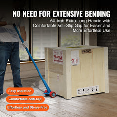 Pallet Buster, 152.4 cm Handle, 4 ton Weight Capacity, Q235 Carbon Steel, Heavy Duty Deck Wrecker Demolition Wood Pallet Tool Breaker Pry Bar Puller for Efficient and Effortless Board Removal