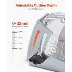 Cutting Dust Shroud for Angle Grinders, 100-125 mm Angle Grinder Dust Shroud with 6 Clamping Washers & 125 mm Diamond Grinding Cup Wheel, Adjustable Cutting Depth, Connect to Vacuum Cleaner