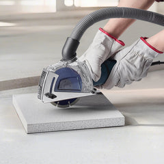 Cutting Dust Shroud for Angle Grinders, 100-125 mm Angle Grinder Dust Shroud with 6 Clamping Washers & 125 mm Diamond Grinding Cup Wheel, Adjustable Cutting Depth, Connect to Vacuum Cleaner