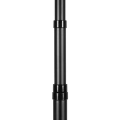 25FT Telescopic Flagpole Kit, Heavy Duty Aluminum Alloy Flag Pole Kit in Ground for Outside, 3 Display Modes Flagpole with Professional Accessories, Black