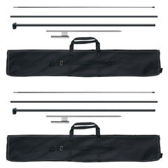 Feather Flag Pole Kit, 2 Packs Swooper Flag Pole 12.7 ft, Sign Flag Poles for Business Advertising Flags Outdoor, with Ground Stakes and A Carrying Bag (Flag Not Included)