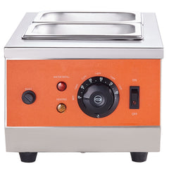 Chocolate Tempering Machine, 2 Tanks Chocolate Melting Pot with TEMP Control, 800W Stainless Steel Electric Commercial Food Warmer For Chocolate/Milk/Cream Melting and Heating