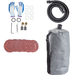 Drywall Sander 750W Electric, Electric Sander Variable Speed 800-1750RPM, Drywall Sander Foldable Sheetrock Sander, with Telescope Handle ,Vacuum Bag Drywall Sanders 6 Sand Pads