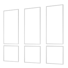 Wall Molding 3 Pack, Wainscoting Panels Kit, Lightweight Paintable Polystyrene, Easy to Install, Waterproof Accent Wall Trim for Interior Décor Living Room, Bedroom, White (61x137 + 61x61 cm)