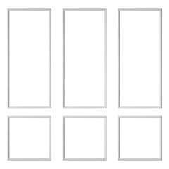 Wall Molding 3 Pack, Wainscoting Panels Kit, Lightweight Paintable Polystyrene, Easy to Install, Waterproof Accent Wide Profile Trim for Interior Living Room, Bedroom,White (61x137 + 61x61 cm)