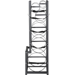 Refrigerant Tank Rack, with 1 x 50lb, 2 x 30lb and Other 3 Small Bottle Tanks, Cylinder Tank Rack 15.55x12.99x49.8 in, Refrigerant Cylinder Rack and Holders for Freon, Gases, Oxygen, Nitrogen