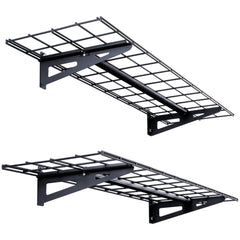 Garage Storage Shelving, 2 Pack, 48 x 12 in Heavy Duty Garage Shelves Wall Mounted, 400 lbs Load Capacity(Total) Garage Storage Rack Floating Shelves, Suitable for Shop, Shed, Garage Storage