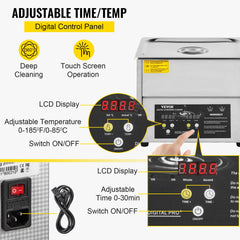 Digital Ultrasonic Cleaner 3L Ultrasonic Cleaning Machine 220V 50kHz Sonic Cleaner Machine 304 Stainless Steel Ultrasonic Cleaner Machine with Heater and Timer for Cleaning Jewelry Glasses Watch