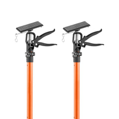 Cabinet Jack Support Pole, 2-Pack, 54-155 cm Steel Telescopic Quick Support Rod, Adjustable 3rd Hand System up to 70 kg Capacity for Installing Cabinets, Lifting Drywall, Cargo Bars