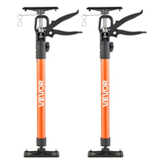 Cabinet Jack Support Pole, 2-Pack, 54-155 cm Steel Telescopic Quick Support Rod, Adjustable 3rd Hand System up to 70 kg Capacity for Installing Cabinets, Lifting Drywall, Cargo Bars