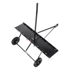 Tow Behind Dethatcher, 1015mm Tow Dethatcher with 20 Spring Steel Tines, Lawn Dethatcher Rake for ATV or Mower, Tow Behind Lawn Rake with Lift Handle for Garden Farm Grass