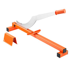 304.8mm Vinyl Floor Cutter, 10mm Thick Laminate Flooring Cutter with Cutting Angle Guide, Rubber Handle, Honing Stone, D2 Steel Blade for Cutting Laminate, Vinyl, Home Renovation