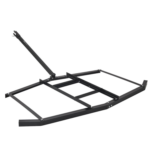 Drag Harrow, 74" Width Tow Behind Drag Harrow, Q235 Steel Driveway Grader with Adjustable Bars & Pin Hitch, Support up to 50 lbs, Tractor Driveway Harrow for ATVs, UTVs, Garden Lawn Tractors