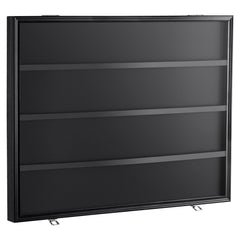 36 Graded Sports Card Display Case, 775 x 617 x 55 mm, Baseball Card Display Frame with 98% UV Protection Clear View PC Glass, Lockable Wall Cabinet for Football Basketball Hockey Trading Card