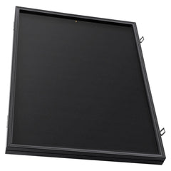 Jersey Display Frame Case, 590 x 790 x 40 mm, Large Lockable Sport Jersey Shadow Box with 98% UV Protection PC Glass and Hangers, for Baseball Basketball Football Hockey Shirt and Uniform