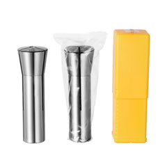 13 pcs Precision R8 Collet Set, 1/8'' - 7/8'', 45# Mill Collet Chuck 0.0012"/30μm TIR with 13 Labeled Storage Boxes, for Milling Machine Drill Presses Boring Machine Machining Center