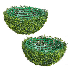 Artificial Topiary Ball, 584mm Faux Boxwood Plant Balls, Fake Silk Tree Look Real, Easy Assembly for Decor Front Porch Outdoor Patio Garden Balcony Backyard and Indoor Home Wedding, Green