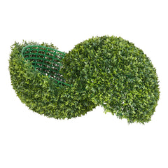 Artificial Topiary Ball, 584mm Faux Boxwood Plant Balls, Fake Silk Tree Look Real, Easy Assembly for Decor Front Porch Outdoor Patio Garden Balcony Backyard and Indoor Home Wedding, Green