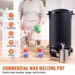 Wax Melter for Candle Making 10Liter Electric Pot Commercial or Home Use
