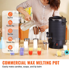 Wax Melter for Candle Making 6.5Liter Electric Pot Commercial or Home Use
