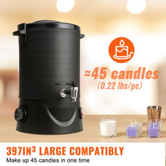 Wax Melter for Candle Making 6.5Liter Electric Pot Commercial or Home Use