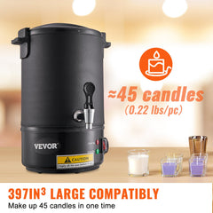 Wax Melter for Candle Making 6.5Liter Electric Pot Commercial or Home Use