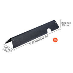 Flavorizer Bars, 44cm Grill Replacement Part, for Weber Genesis ll 310 315 335 340, E/S 325s, ES/SX 325s, E/S 335, EX/SX/EPX-335 Grills, Porcelain-enameled Steel Thicker Heat Plate, 5 Pack